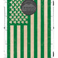 Green Irish Shamrock American Flag Bean Bag Toss Game by BAGGO