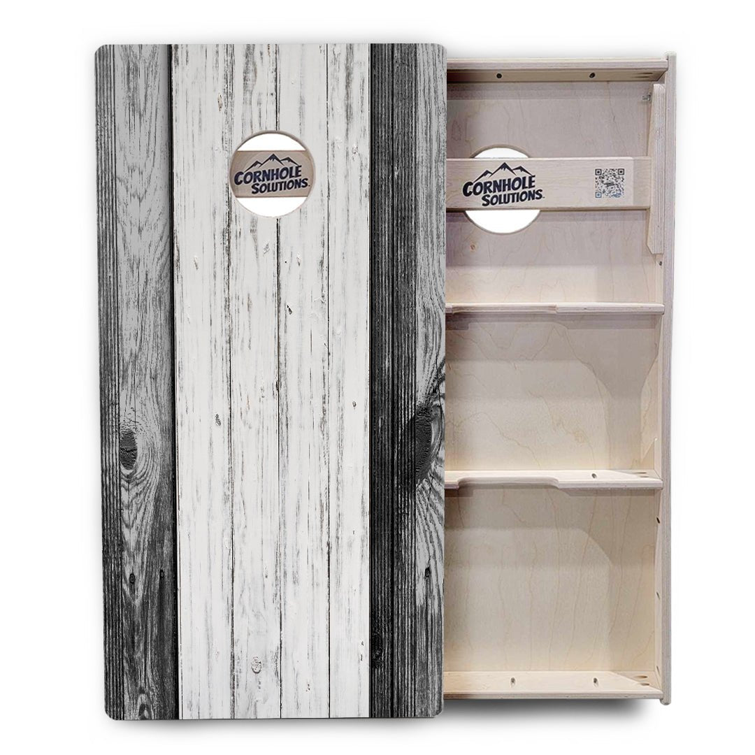 Grey Two Tone Slats Cornhole Boards – Tournament Series