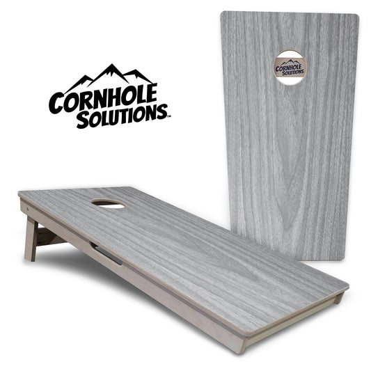 Light Grey Wood Cornhole Boards - Professional Tournament Series