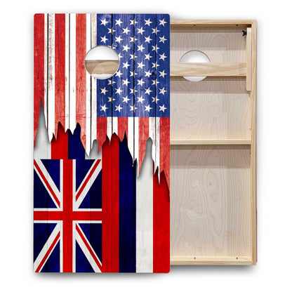 State Flags Hawaii to Maryland Cornhole Boards - Backyard Series