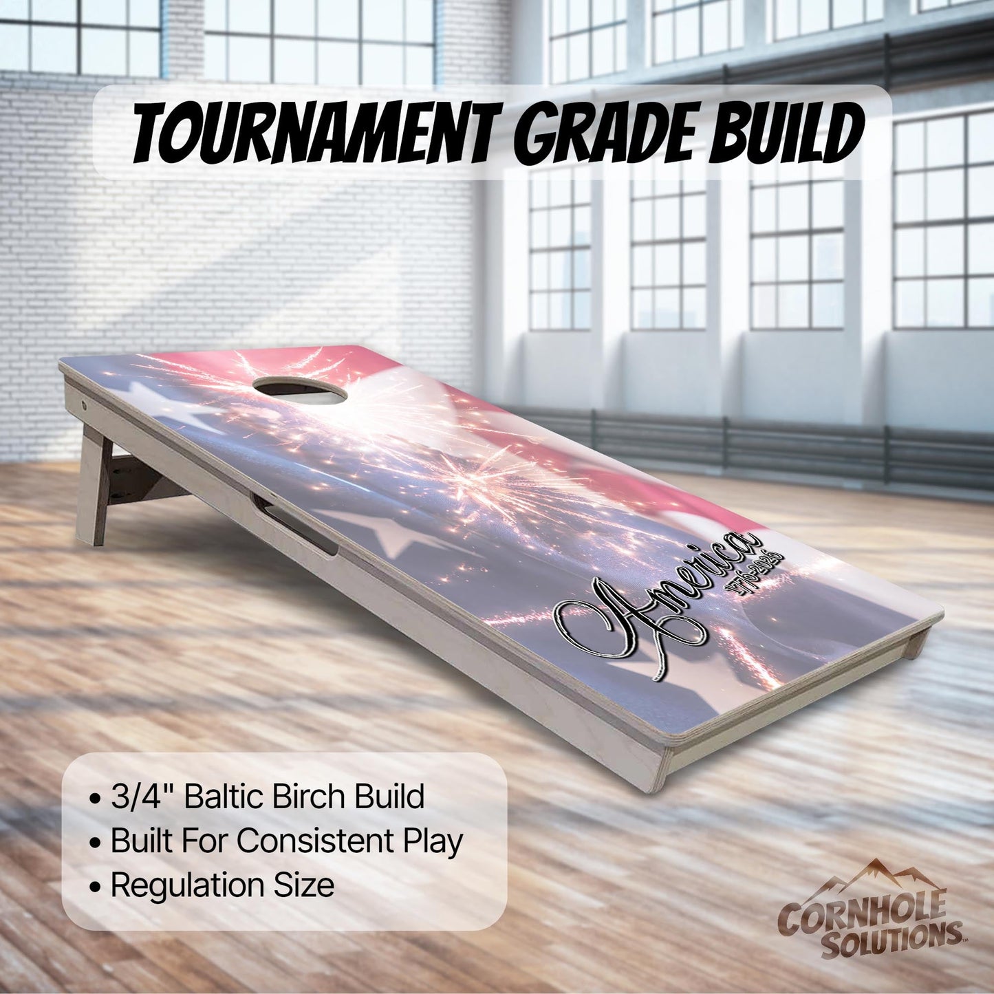 America 1776-2026 Cornhole Boards - Professional Tournament Series "Limited Edition"