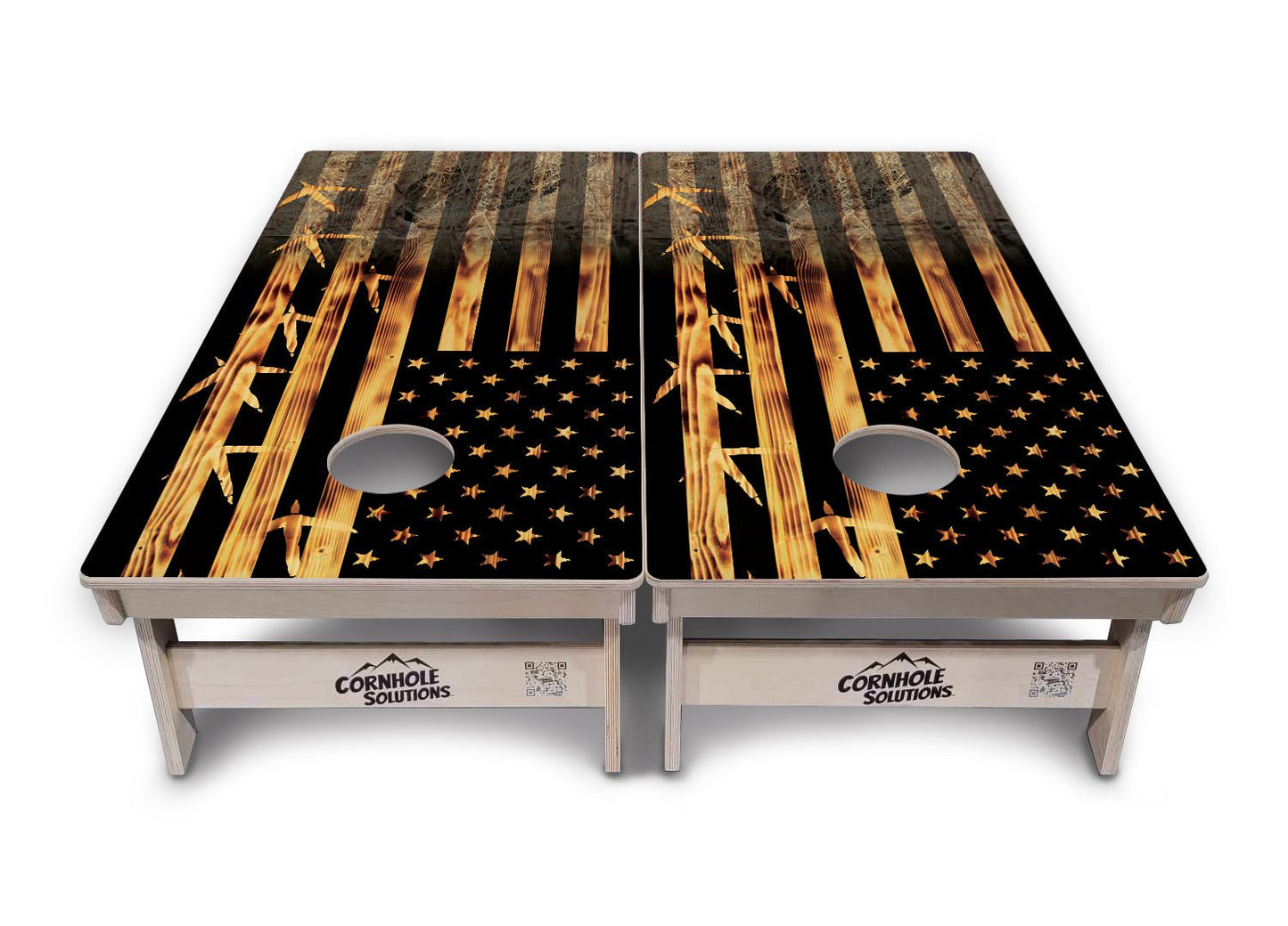 Hidden Turkey Flag Cornhole Boards – Tournament Series
