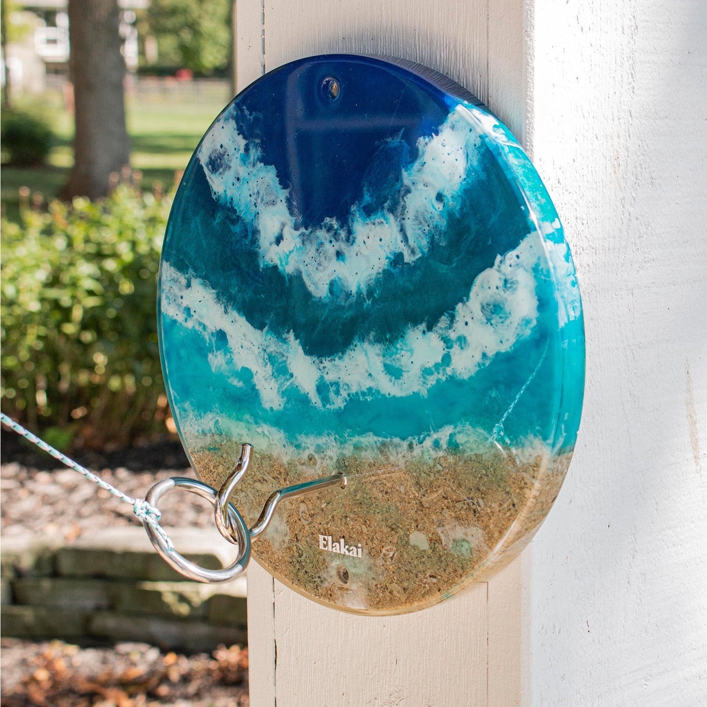Hook and Ring Toss Game with Resin and Epoxy Finish | The Beach Hook and Ring Game