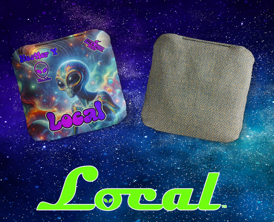 Local Cornhole Bags - Hustler X - Space Alien