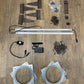 Build your own whiskey barrel cabinet kit. Includes all specialty hardware, lights, and electronics