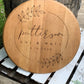 Custom Engraved Whiskey Barrel Head for Wedding or Anniversary