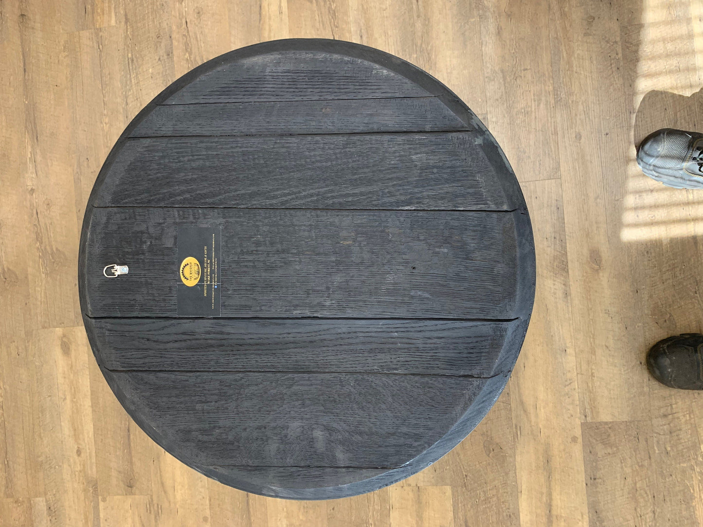 Custom Engraved Whiskey Barrel Head for Wedding or Anniversary
