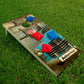 Blue Car - Cornhole Board Wrap - Set of 2