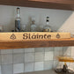 Slainte- Laser engraved bourbon barrel stave