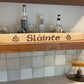 Slainte- Laser engraved bourbon barrel stave