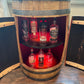 Bourbon Barrel Cabinet with multicolor LED's -engraving available