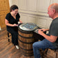Bourbon Barrel Arcade Table- 60 Retro 8 bit Games Included