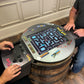 Bourbon Barrel Arcade Table- 60 Retro 8 bit Games Included