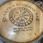 Custom made Bourbon Barrel Bistro/Pub Table Table with glass insert- Custom designed laser engraving available