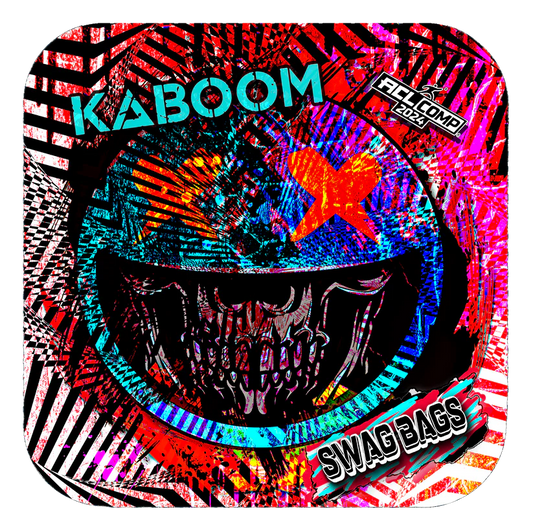 Swag Bags Cornhole - KaBoom - Red Smiley