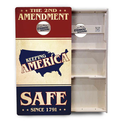 Tournament Quality Cornhole Boards - 2nd Amendment Flyer