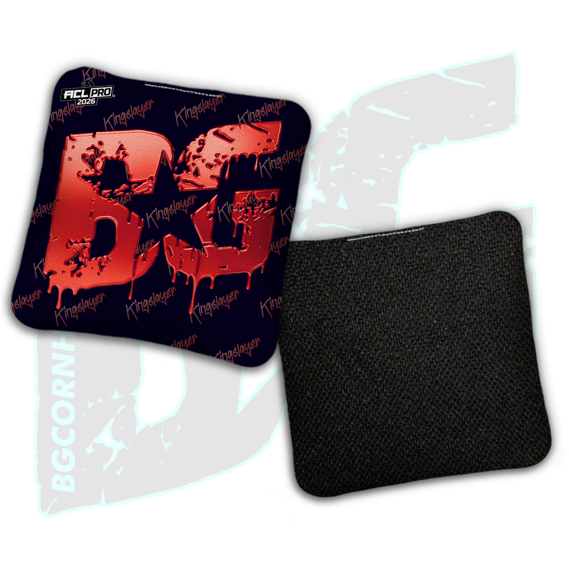2026 BG Multiple Bag Models "Black Liquid Gold" - ACL Pro Stamped Cornhole Bags - SET OF 4 BAGS