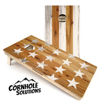 Tournament Quality Cornhole Boards - Large Stars and Stripes