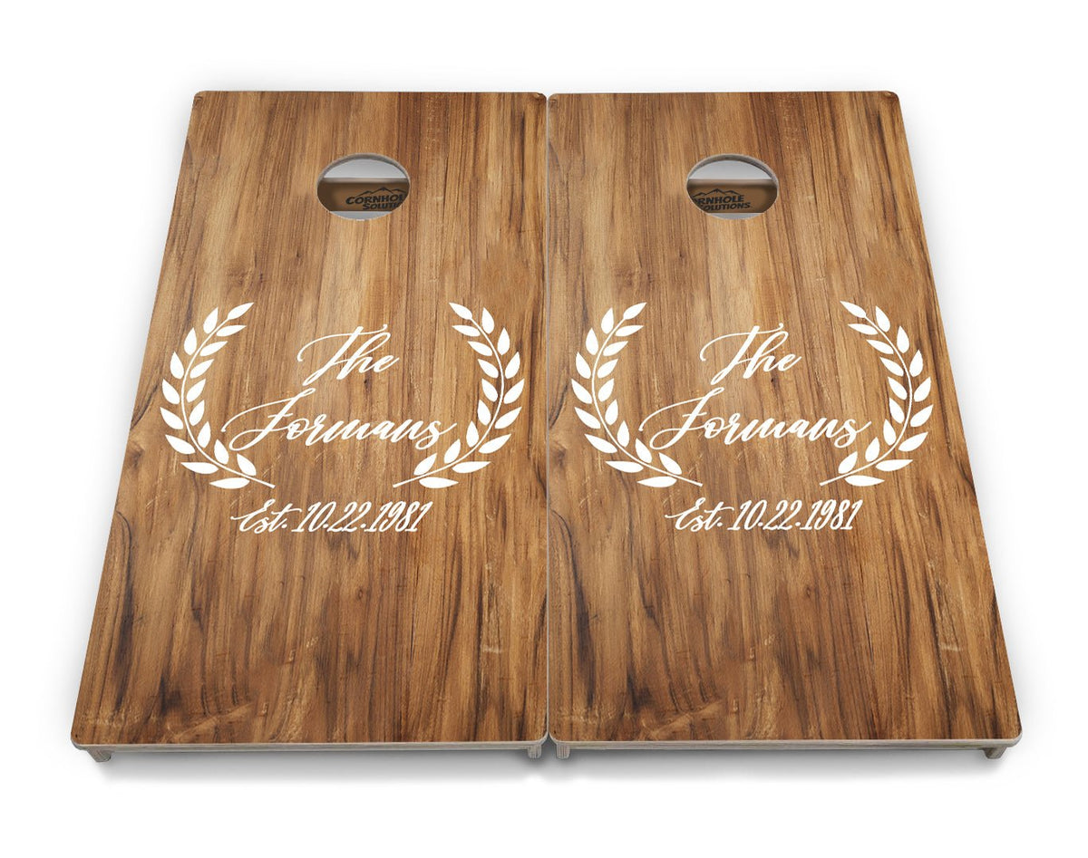 Family Laurel Cornhole Boards – Tournament Series