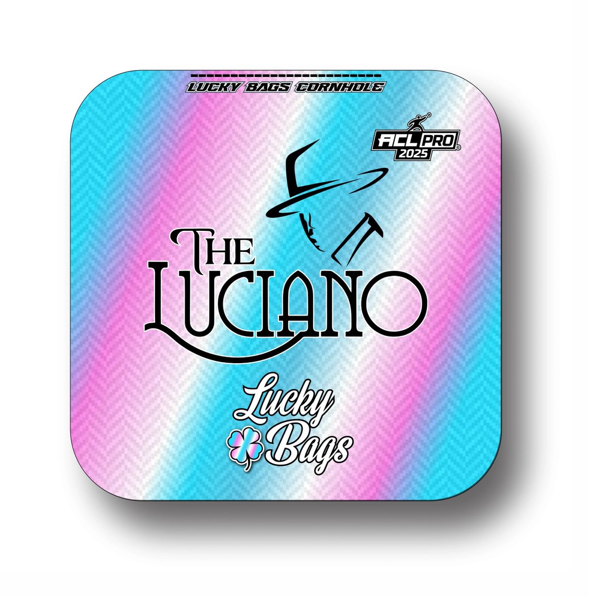 Lucky Bags Cornhole - Luciano Pink Blue