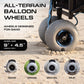 Electric Beach Wagon 500W – Motorized Folding Cart with Balloon Wheels Black