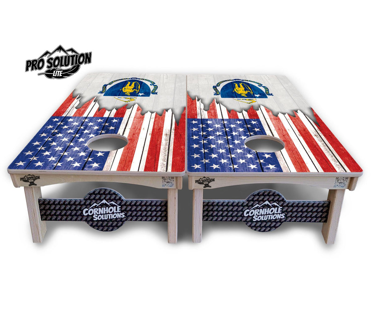 State Flag Cornhole Boards – MA to NJ – Pro Lite or Pro Elite