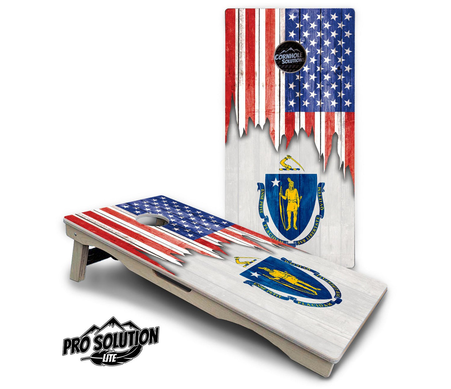 State Flag Cornhole Boards – MA to NJ – Pro Lite or Pro Elite