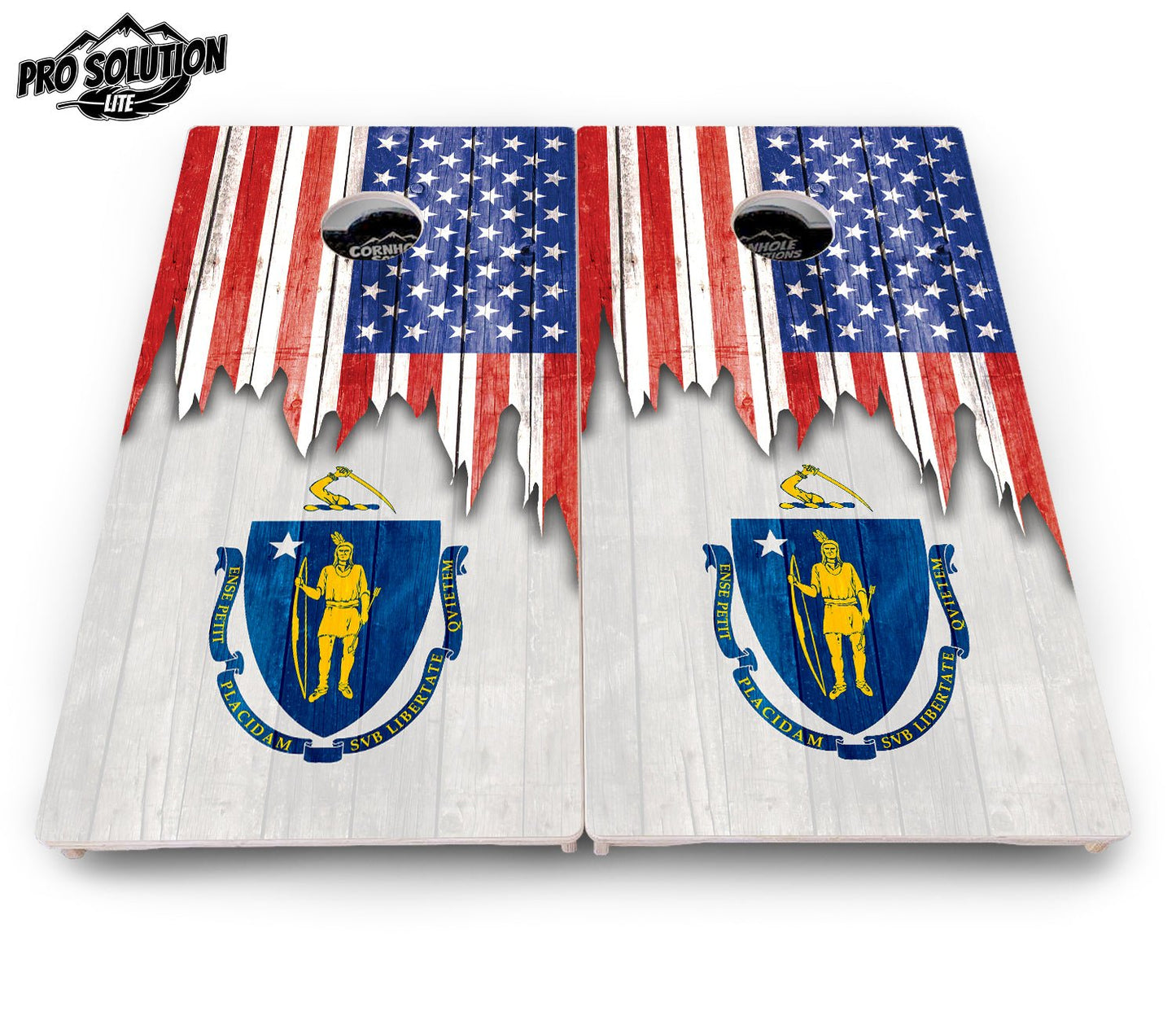 State Flag Cornhole Boards – MA to NJ – Pro Lite or Pro Elite