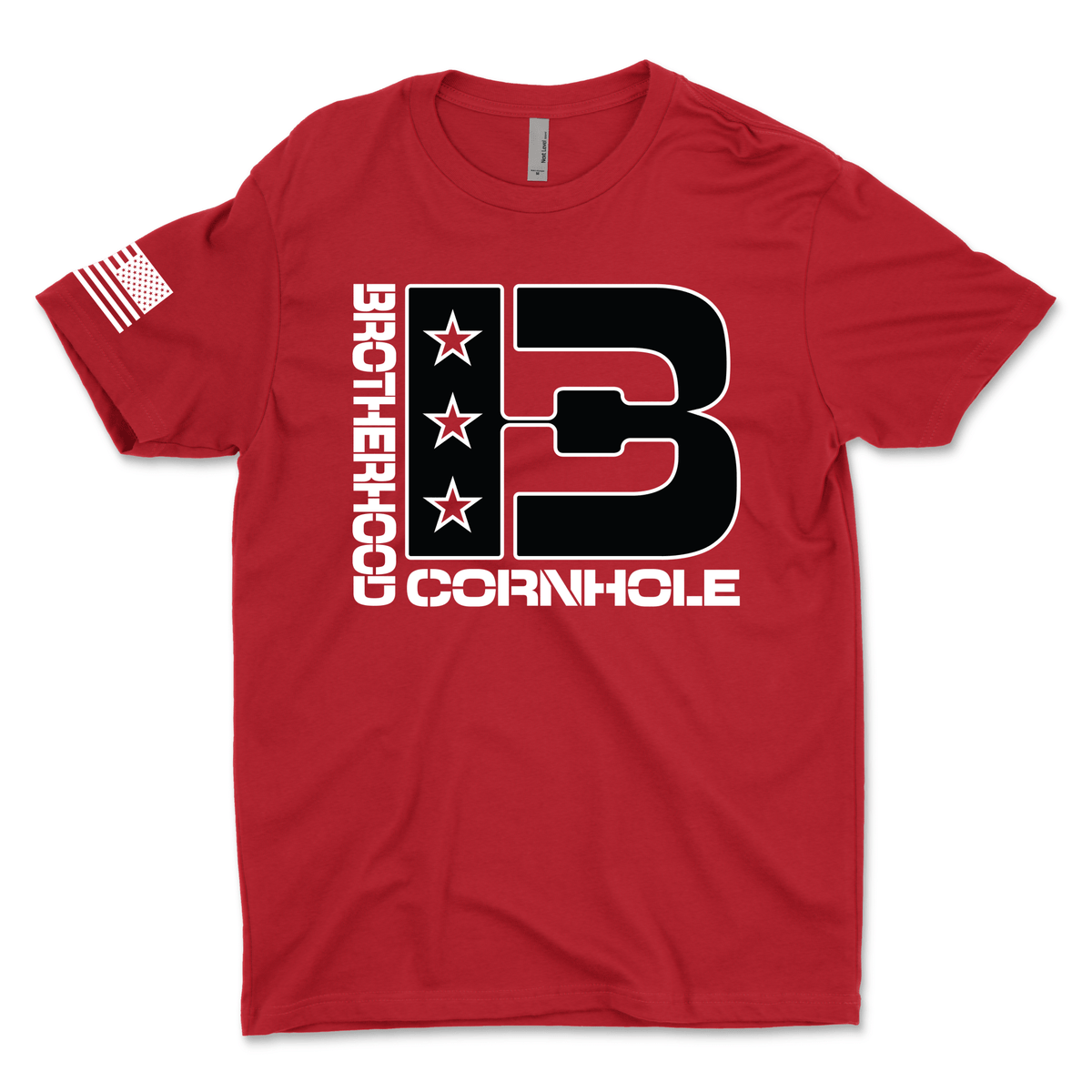 Men's Brotherhood Cornhole Front Logo T-Shirt