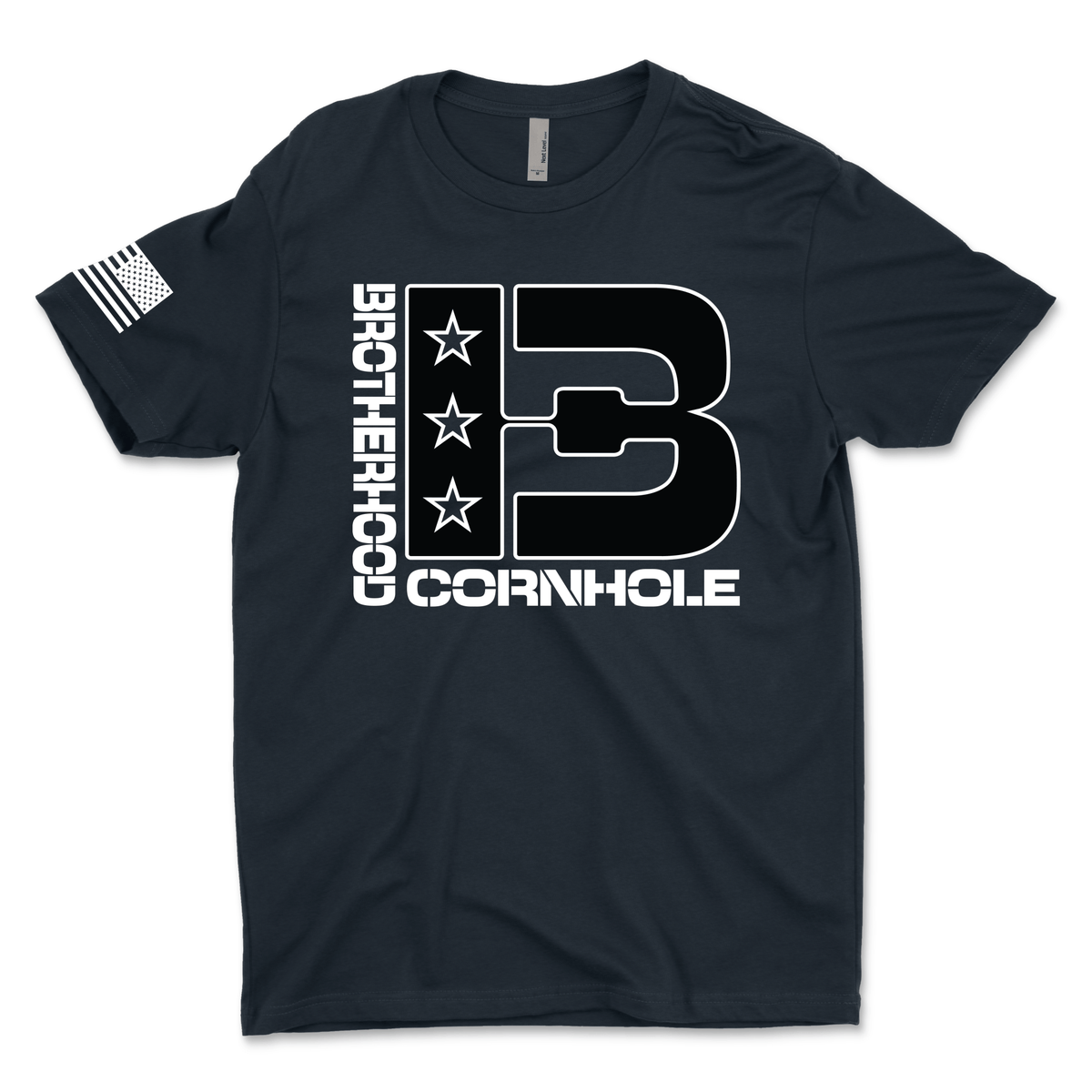 Men's Brotherhood Cornhole Front Logo T-Shirt