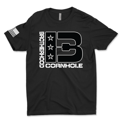 Men's Brotherhood Cornhole Front Logo T-Shirt
