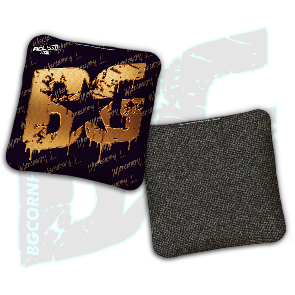 2026 BG Multiple Bag Models "Black Liquid Gold" - ACL Pro Stamped Cornhole Bags - SET OF 4 BAGS