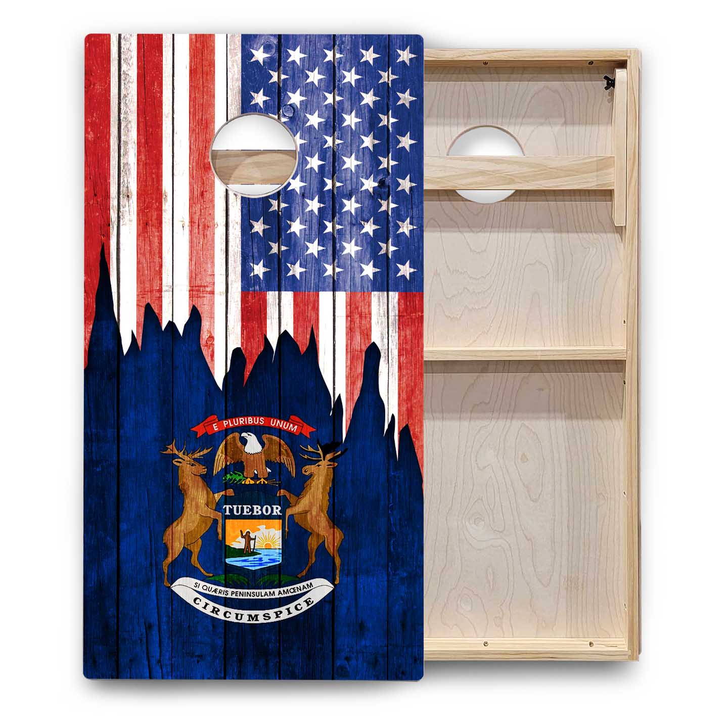 State Flags Massachusetts to New Jersey Cornhole Boards - Backyard Series