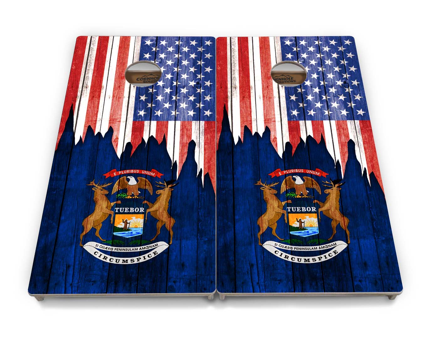 State Flags Massachusetts to New Jersey Cornhole Boards - Professional Tournament Series