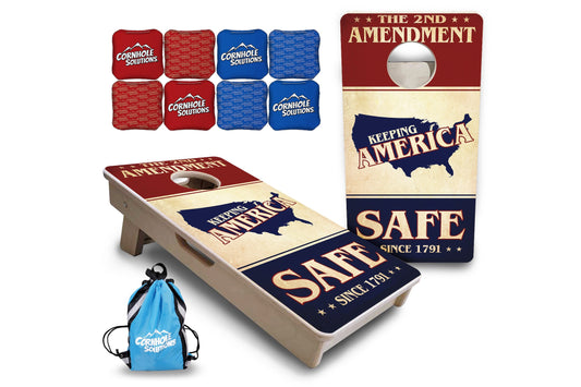 Mini Cornhole Boards - 2nd Amendment Flyer