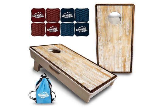 Mini Cornhole Boards - Rustic Frame Wood