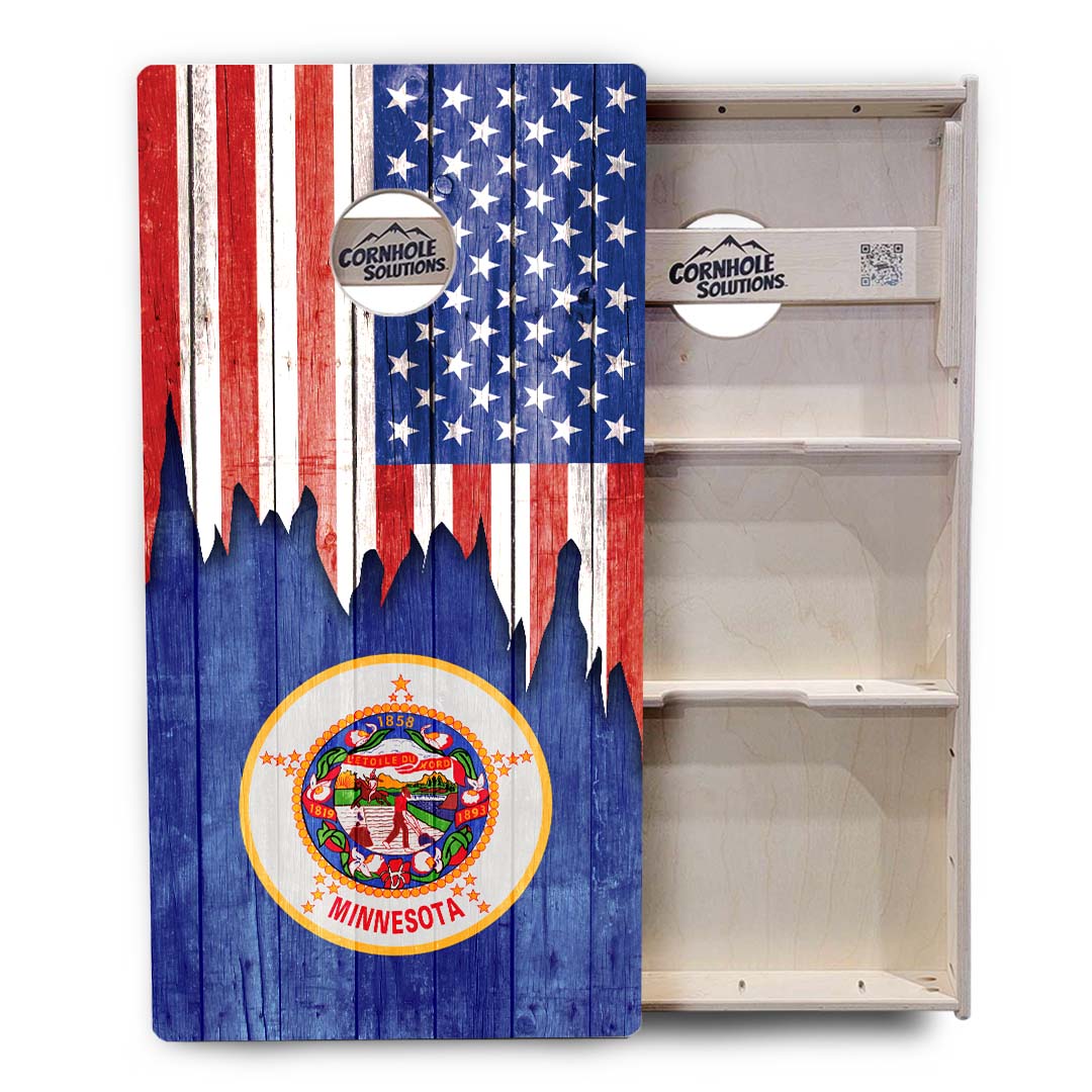 State Flags Massachusetts to New Jersey Cornhole Boards - Professional Tournament Series