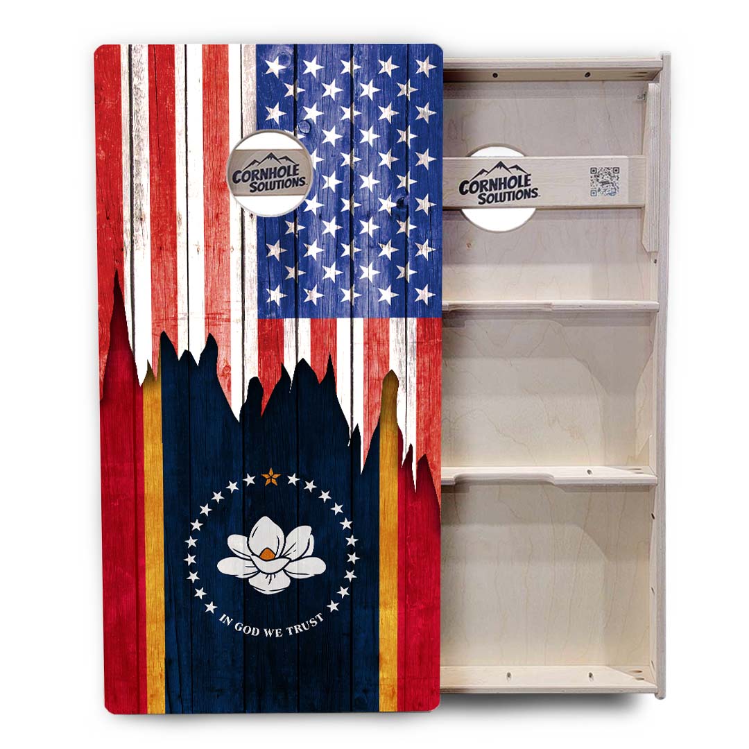 State Flags Massachusetts to New Jersey Cornhole Boards - Professional Tournament Series