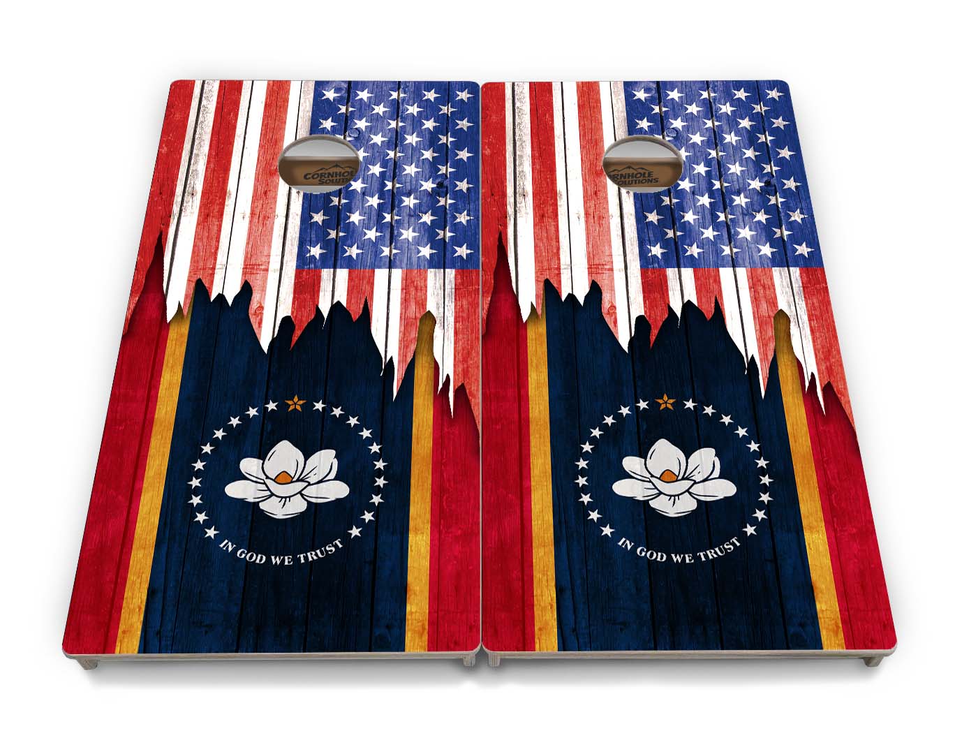 State Flags Massachusetts to New Jersey Cornhole Boards - Professional Tournament Series