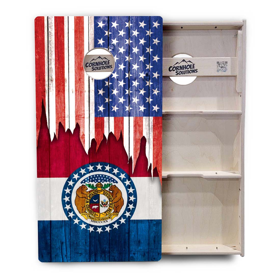 State Flags Massachusetts to New Jersey Cornhole Boards - Professional Tournament Series