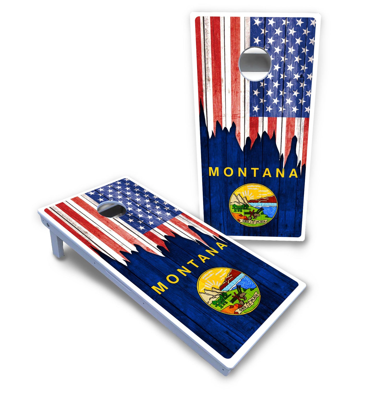 State Flag Designs Massachusetts to New Jersey Cornhole Boards - All Weather Series
