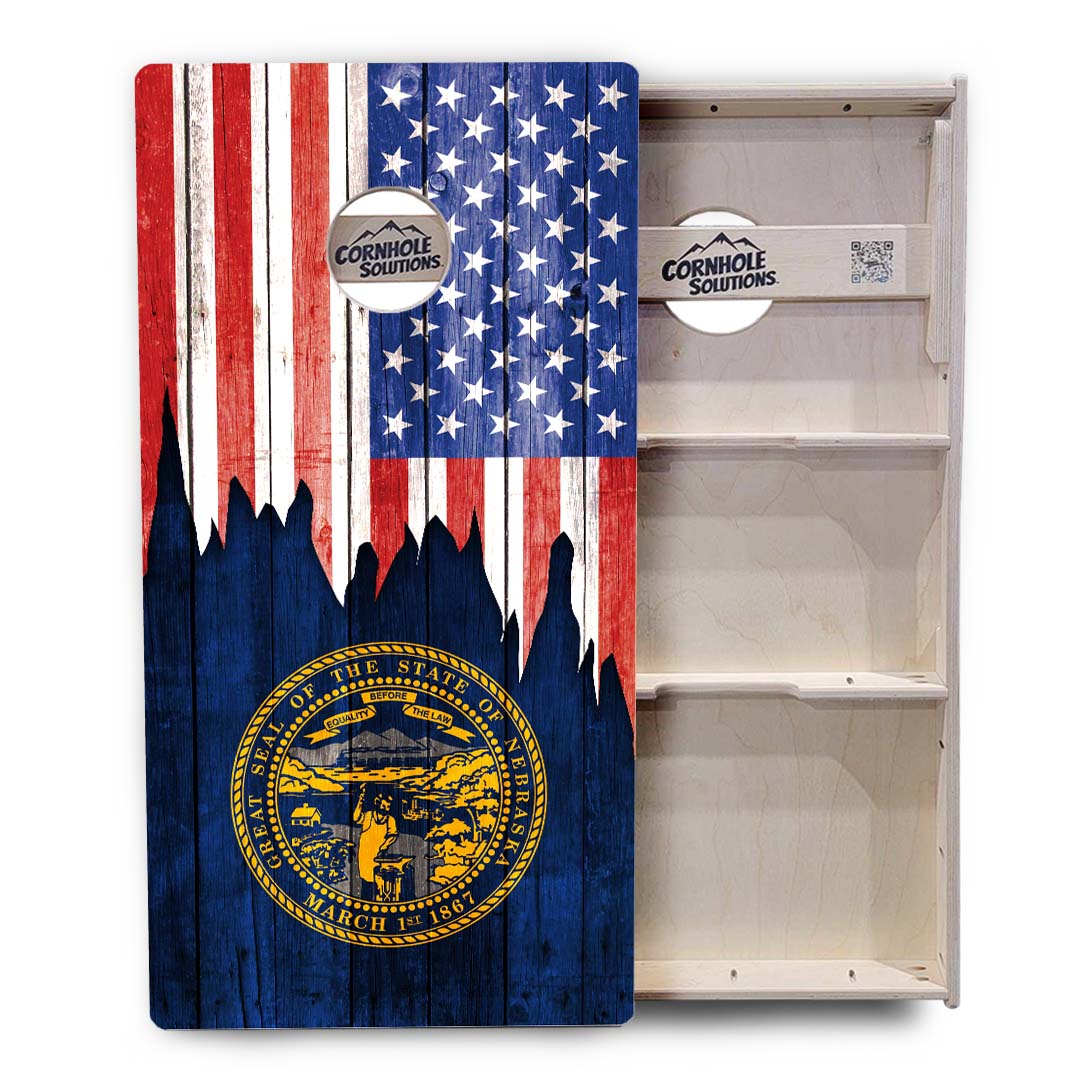State Flags Massachusetts to New Jersey Cornhole Boards - Professional Tournament Series