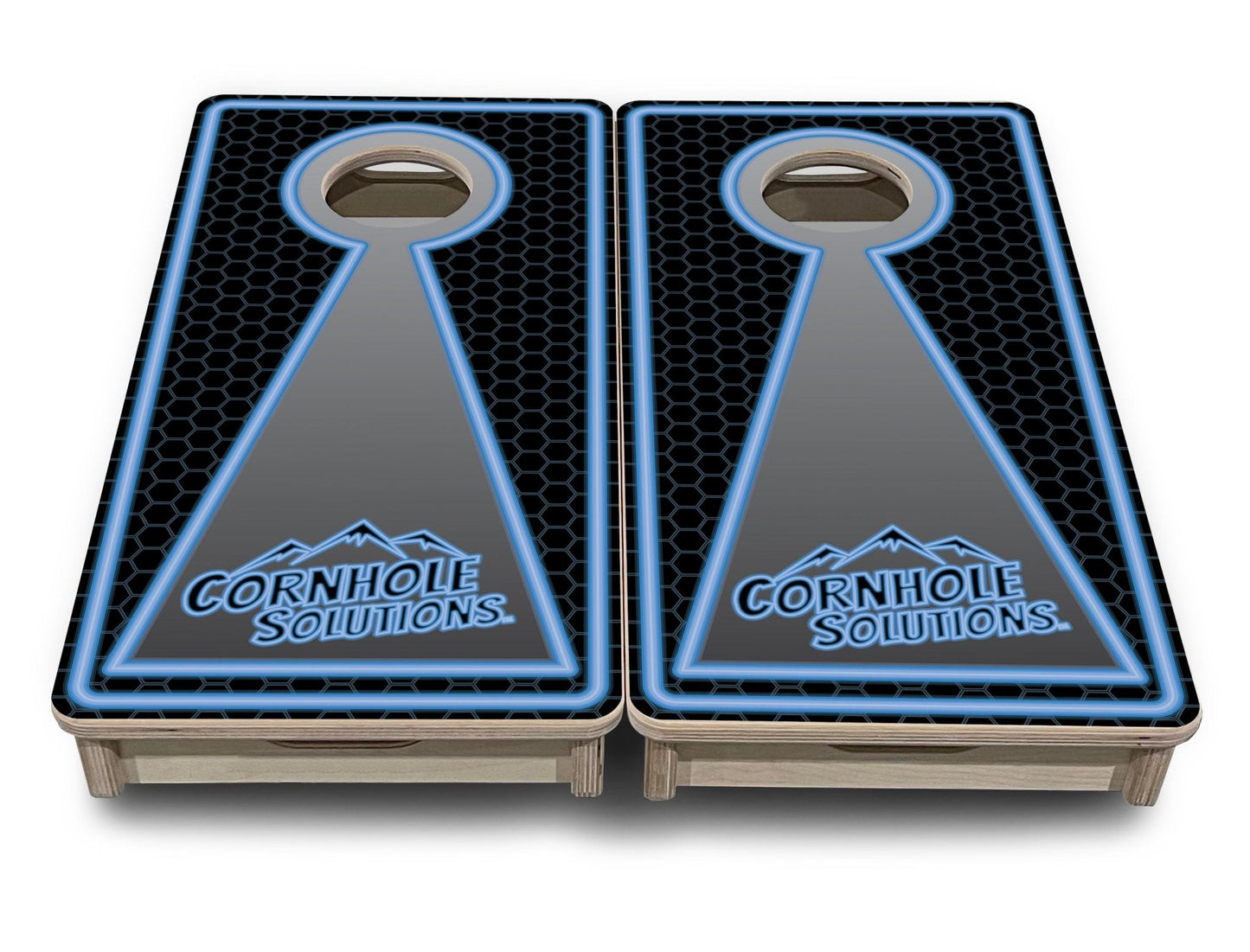 Neon - Mini Cornhole Board Set (12" x 24") with 8 Mini Bags