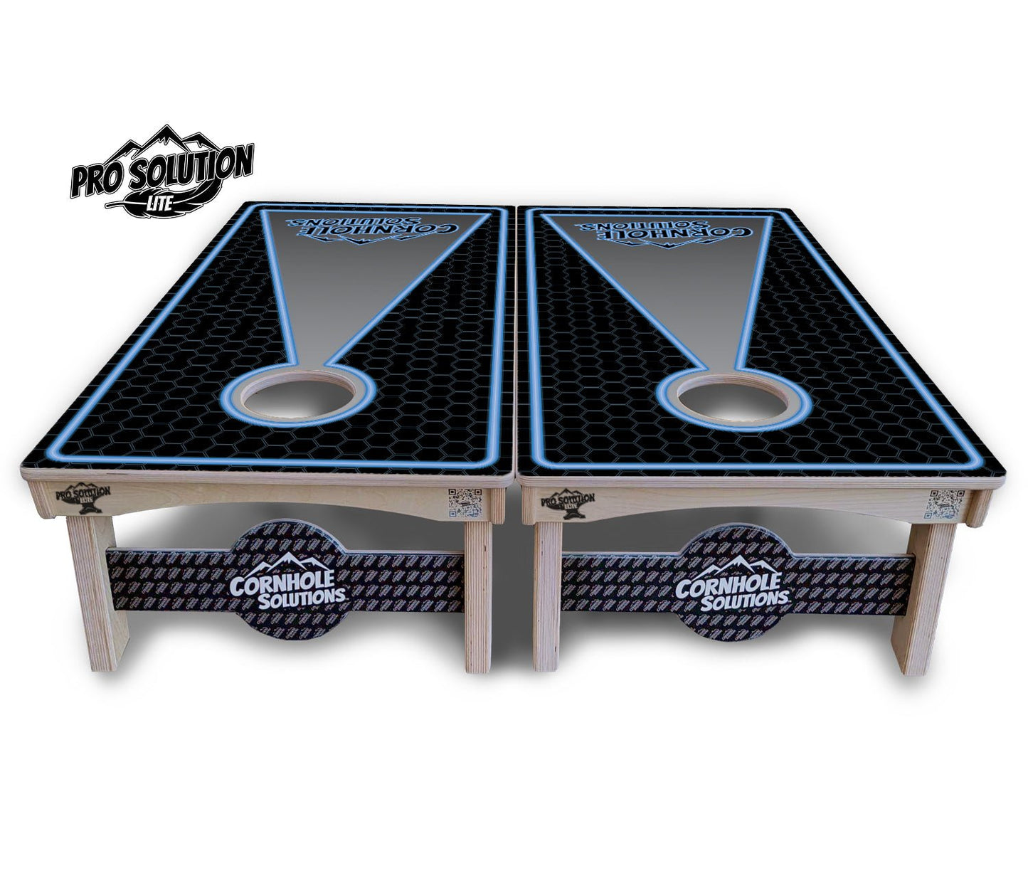 Neon Blue Cornhole Boards – Pro Lite or Pro Elite