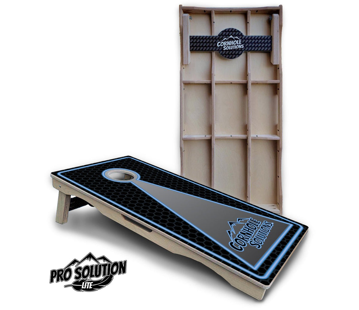 Neon Blue Cornhole Boards – Pro Lite or Pro Elite