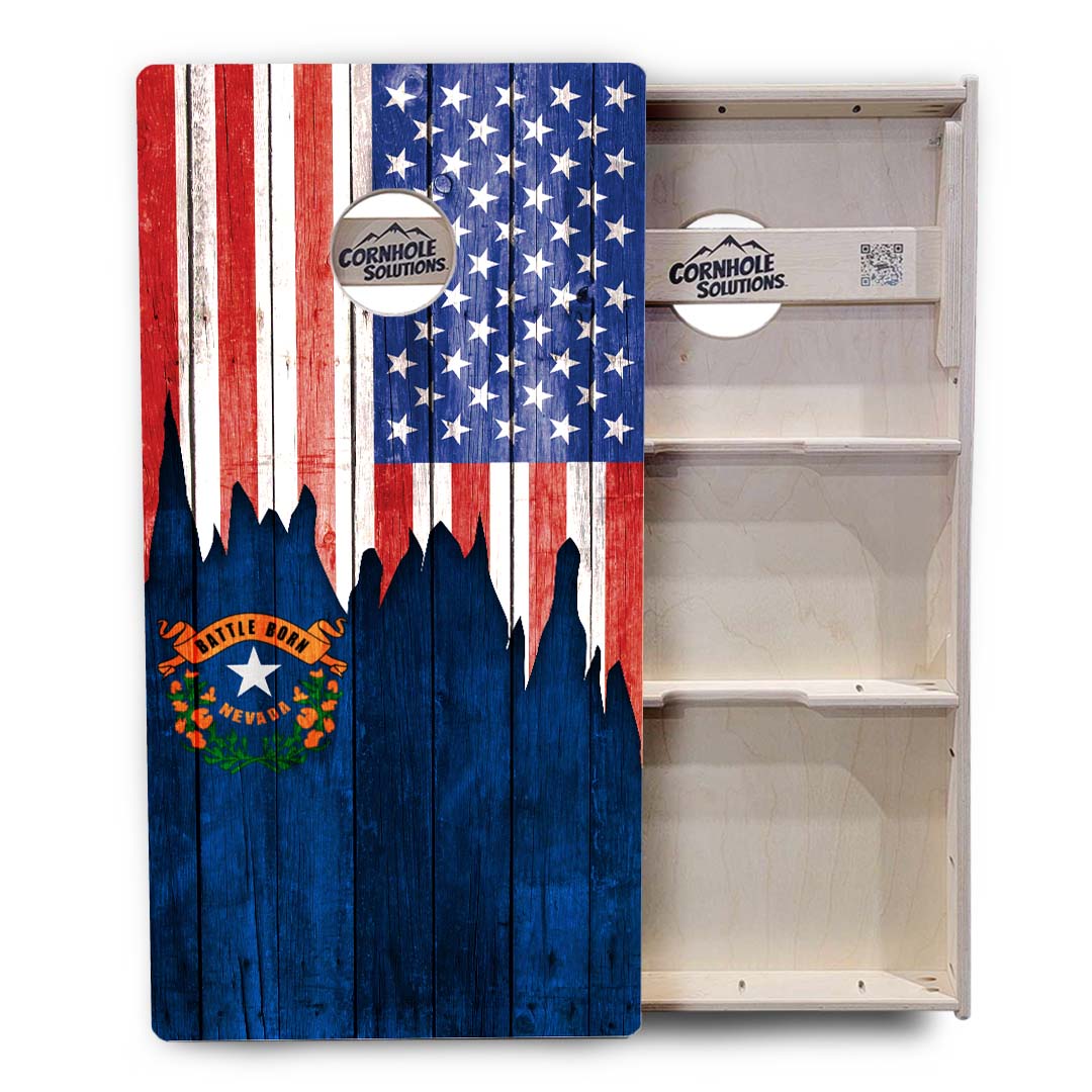 State Flags Massachusetts to New Jersey Cornhole Boards - Professional Tournament Series