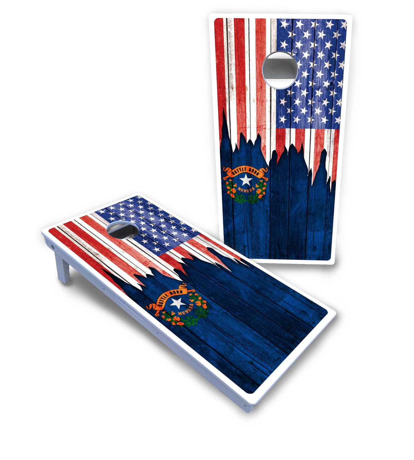 State Flag Designs Massachusetts to New Jersey Cornhole Boards - All Weather Series