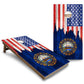State Flags Massachusetts to New Jersey Cornhole Boards - Backyard Series