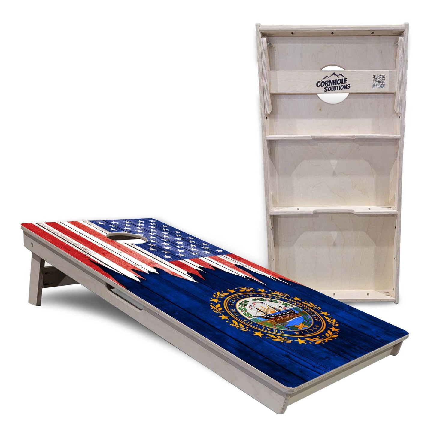 State Flags Massachusetts to New Jersey Cornhole Boards - Professional Tournament Series