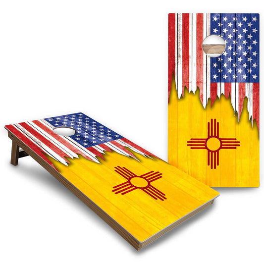State Flags New Mexico to South Carolina Cornhole Boards - Backyard Series